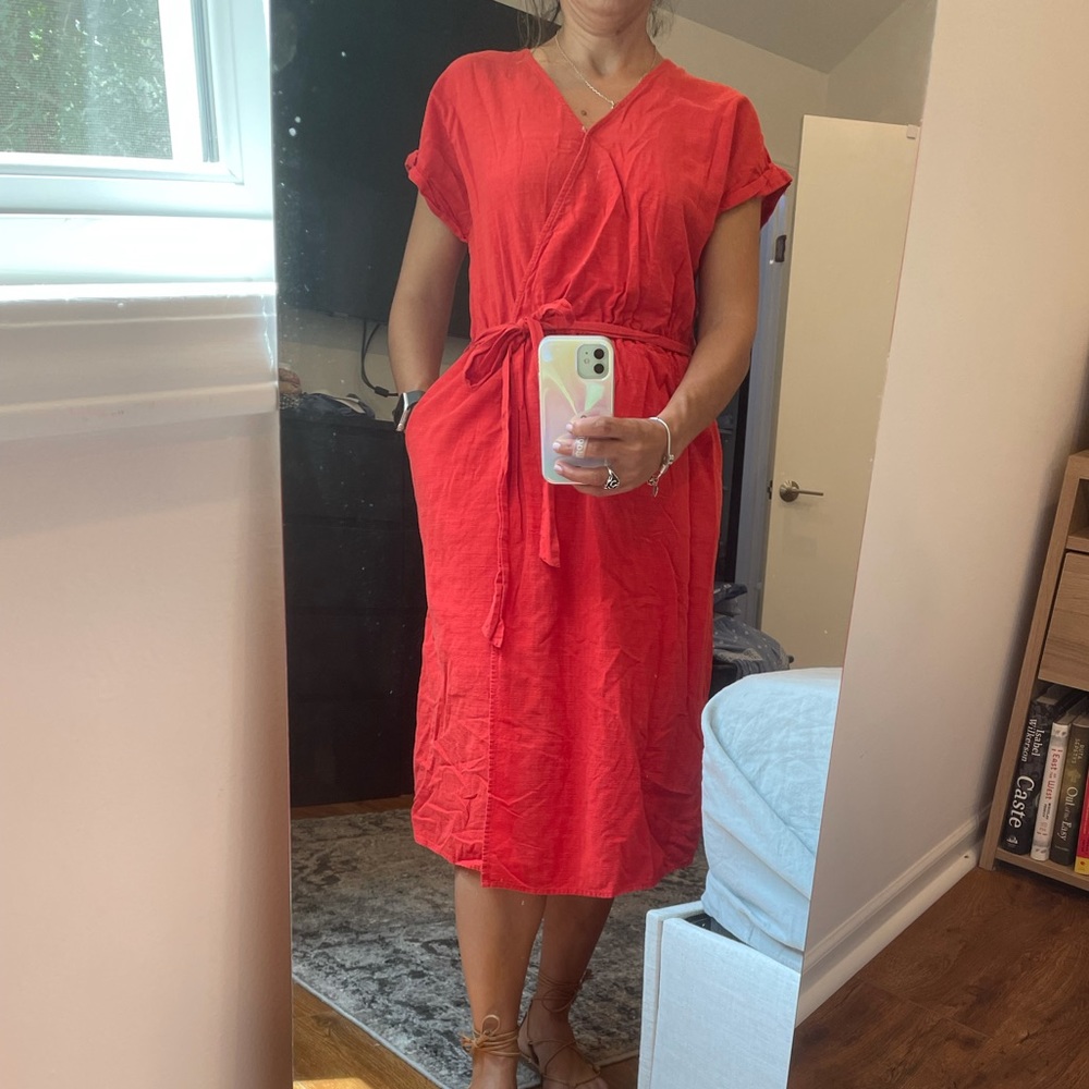 Target Universal Tread faux wrap cotton dress